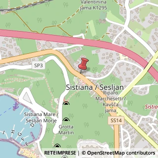 Mappa Via Sistiana, 52, 34011 Duino-Aurisina, Trieste (Friuli-Venezia Giulia)