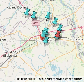 Mappa Via Po, 30026 Portogruaro VE, Italia (5.23929)