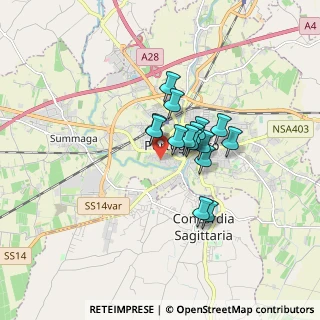 Mappa Via Arno, 30026 Portogruaro VE, Italia (1.108)