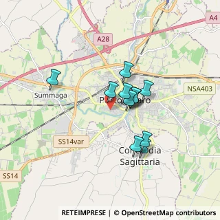 Mappa Via Arno, 30026 Portogruaro VE, Italia (1.25167)