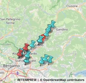 Mappa Via Serio, 24021 Albino BG, Italia (6.99389)