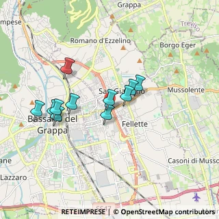 Mappa Via Merlo, 36060 Romano D'ezzelino VI, Italia (1.53)