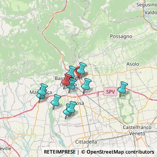 Mappa Via Merlo, 36060 Romano D'ezzelino VI, Italia (6.35364)