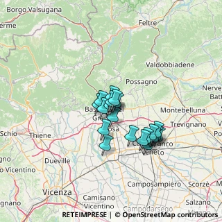 Mappa Via Merlo, 36060 Romano D'ezzelino VI, Italia (9.5135)