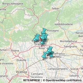 Mappa Via Merlo, 36060 Romano D'ezzelino VI, Italia (7.24308)