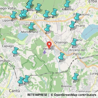 Mappa Via Risorgimento, 22040 Alzate Brianza CO, Italia (3.1205)