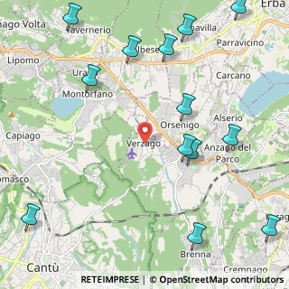 Mappa Via Risorgimento, 22040 Alzate Brianza CO, Italia (2.90154)