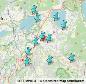 Mappa Via Giuseppe Parini, 23846 Garbagnate Monastero LC, Italia (3.62273)