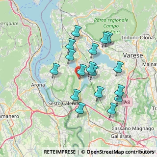 Mappa Via Roma, 21020 Comabbio VA, Italia (6.52353)