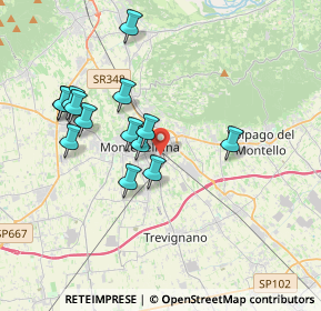 Mappa Via dei Balla, 31044 Montebelluna TV, Italia (3.44214)