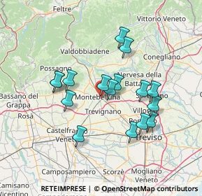 Mappa Via dei Balla, 31044 Montebelluna TV, Italia (12.37875)