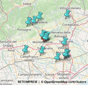 Mappa Via dei Balla, 31044 Montebelluna TV, Italia (12.28333)
