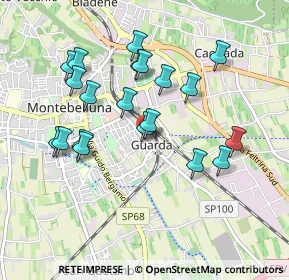 Mappa Via dei Balla, 31044 Montebelluna TV, Italia (0.884)