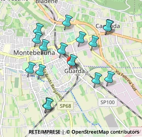Mappa Via dei Balla, 31044 Montebelluna TV, Italia (0.97438)