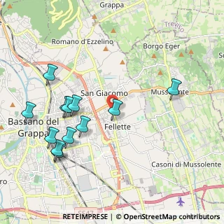 Mappa Via Giosuè Carducci, 36060 Romano D'ezzelino VI, Italia (2.20083)