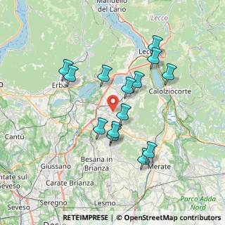 Mappa Via Giuseppe Mazzini, 23844 Sirone LC, Italia (6.575)