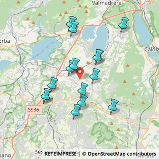 Mappa Via Giuseppe Mazzini, 23844 Sirone LC, Italia (3.60563)