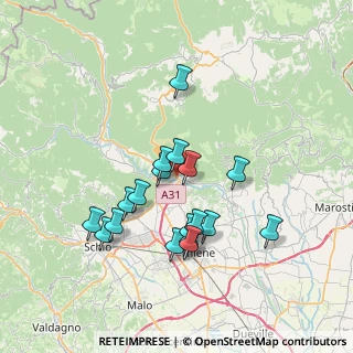 Mappa Via Milano, 36030 Caltrano VI, Italia (6.52944)