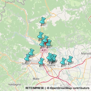 Mappa Via Milano, 36030 Caltrano VI, Italia (6.39286)