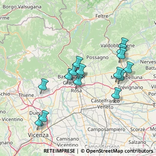 Mappa Via XI Febbraio, 36060 Romano D'ezzelino VI, Italia (15.00733)