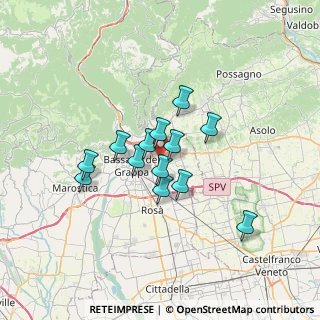 Mappa Viale Alessandro Manzoni, 36060 Romano D'ezzelino VI, Italia (4.99615)