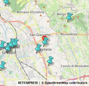 Mappa Viale Alessandro Manzoni, 36060 Romano D'ezzelino VI, Italia (2.97)