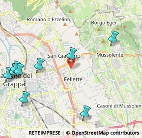 Mappa Viale Alessandro Manzoni, 36060 Romano D'ezzelino VI, Italia (2.9075)