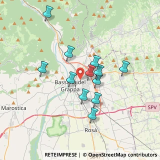 Mappa Via Gorizia, 36061 Bassano del Grappa VI, Italia (3.055)