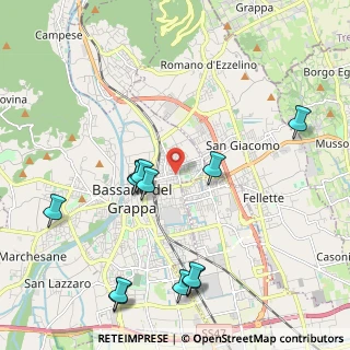 Mappa Via Gorizia, 36061 Bassano del Grappa VI, Italia (2.3425)