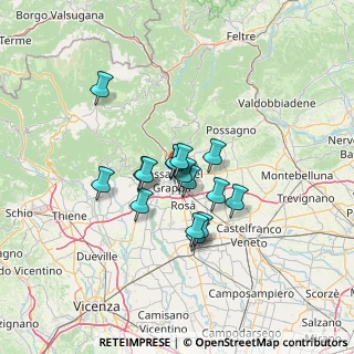 Mappa Via Gorizia, 36061 Bassano del Grappa VI, Italia (9.13063)