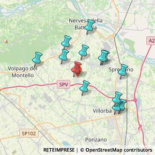 Mappa Via 1° Maggio, 31040 Giavera del Montello TV, Italia (3.63769)