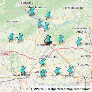 Mappa Via J. Sansovino, 31044 Montebelluna TV, Italia (8.1975)