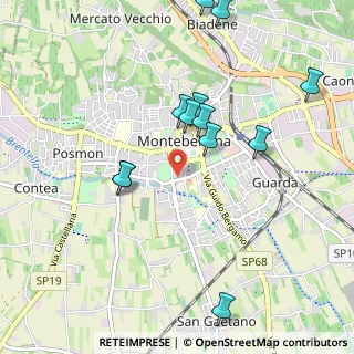 Mappa Via Palladio, 31044 Montebelluna TV, Italia (1.045)