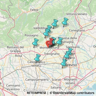 Mappa Via Cicognara, 31044 Montebelluna TV, Italia (9.68071)