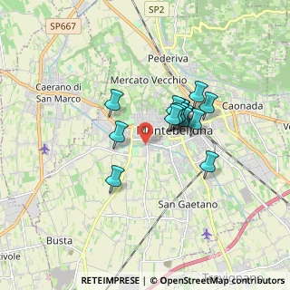 Mappa Via Cicognara, 31044 Montebelluna TV, Italia (1.25667)