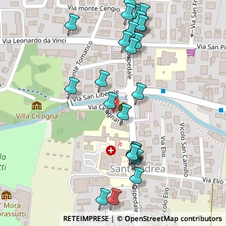 Mappa Via Cicognara, 31044 Montebelluna TV, Italia (0.14286)