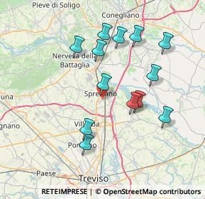 Mappa Via R. A. Livatino, 31027 Spresiano TV, Italia (7.14154)