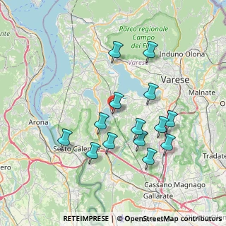Mappa Via Brabbia, 21020 Varano Borghi VA, Italia (7.10643)