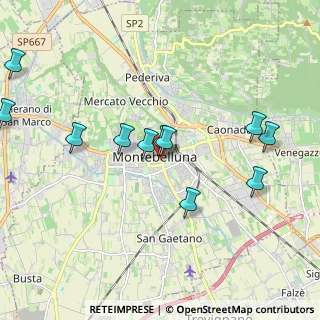 Mappa Piazza Luigi Negrelli, 31044 Montebelluna TV, Italia (2.04909)