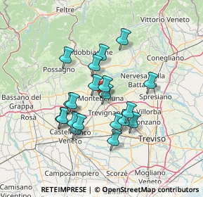 Mappa Via Roma, 31044 Montebelluna TV, Italia (11.445)
