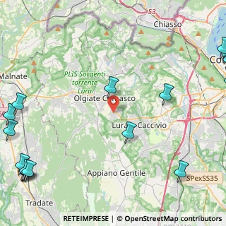 Mappa Via Cappelletta, 22077 Olgiate Comasco CO, Italia (7.43882)