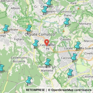 Mappa Via Cappelletta, 22077 Olgiate Comasco CO, Italia (3.01917)