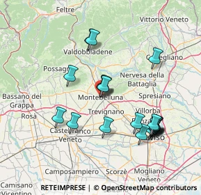 Mappa Via Dante Alighieri, 31044 Montebelluna TV, Italia (14.7345)