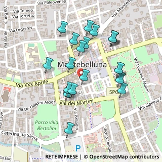 Mappa Via Dante Alighieri, 31044 Montebelluna TV, Italia (0.229)