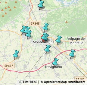 Mappa Via Dante Alighieri, 31044 Montebelluna TV, Italia (3.44615)