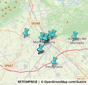 Mappa Via Dante Alighieri, 31044 Montebelluna TV, Italia (1.96167)