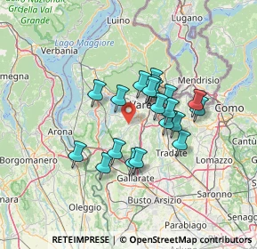 Mappa Via Indipendenza, 21020 Daverio VA, Italia (10.241)