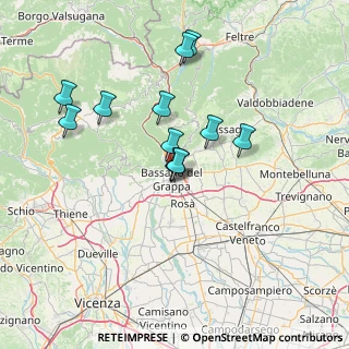 Mappa Via San Giovanni Bosco, 36061 Bassano del Grappa VI, Italia (12.21083)