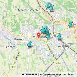 Mappa Piazza degli Artiglieri, 31044 Montebelluna TV, Italia (0.87273)
