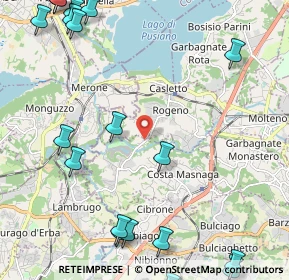 Mappa Via Per Rogeno, 23845 Costa Masnaga LC, Italia (3.255)